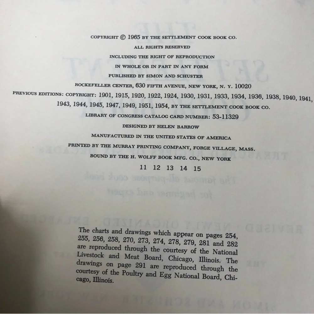 VTG 1965 The Settlement Cookbook A Way To A Mans Heart Beginner To Expert 535 PG